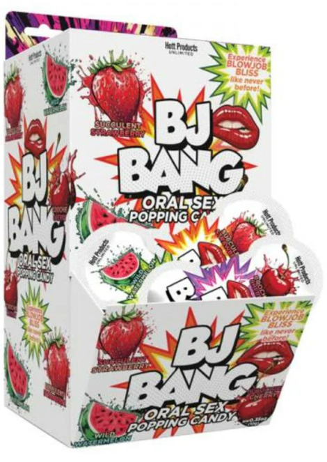 Bj Bang Popping Blow Job Oral Sex Candy 72-piece Display