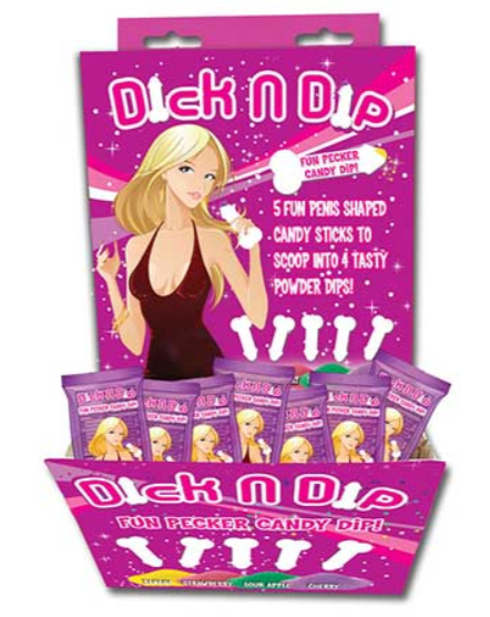 Dick N Dip-Candy Fun Dip (Asst flavors) 40 bags