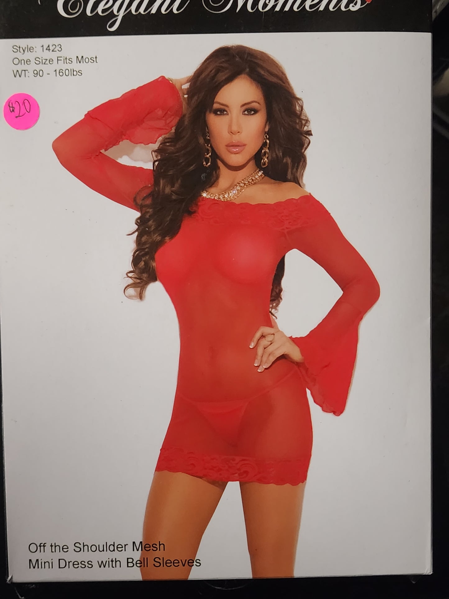 Off Shoulder Mesh Mini Dress