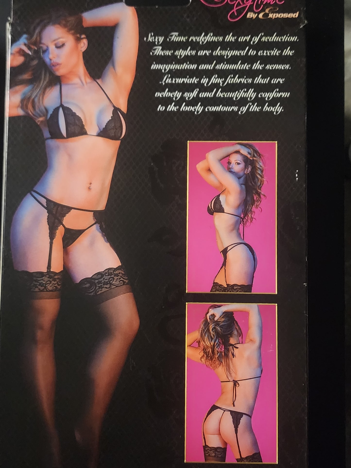 Peek-a-Boo Bra, Garter, & G-Set