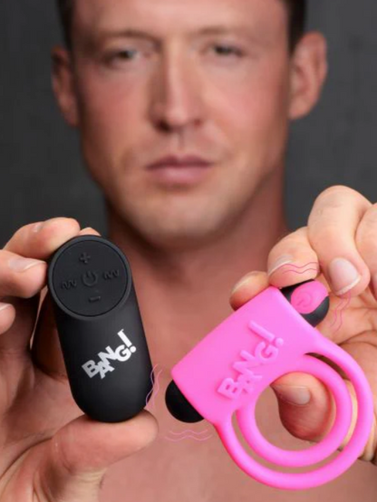 Bang Remote Control Vibrating Cock Ring & Bullet
