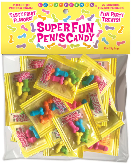 Super Fun Penis Candy, Bag of 25