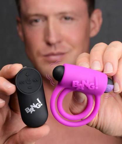 Bang Remote Control Vibrating Cock Ring & Bullet