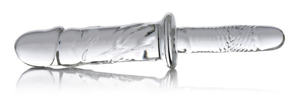 Glass Dildo Thruster Clear