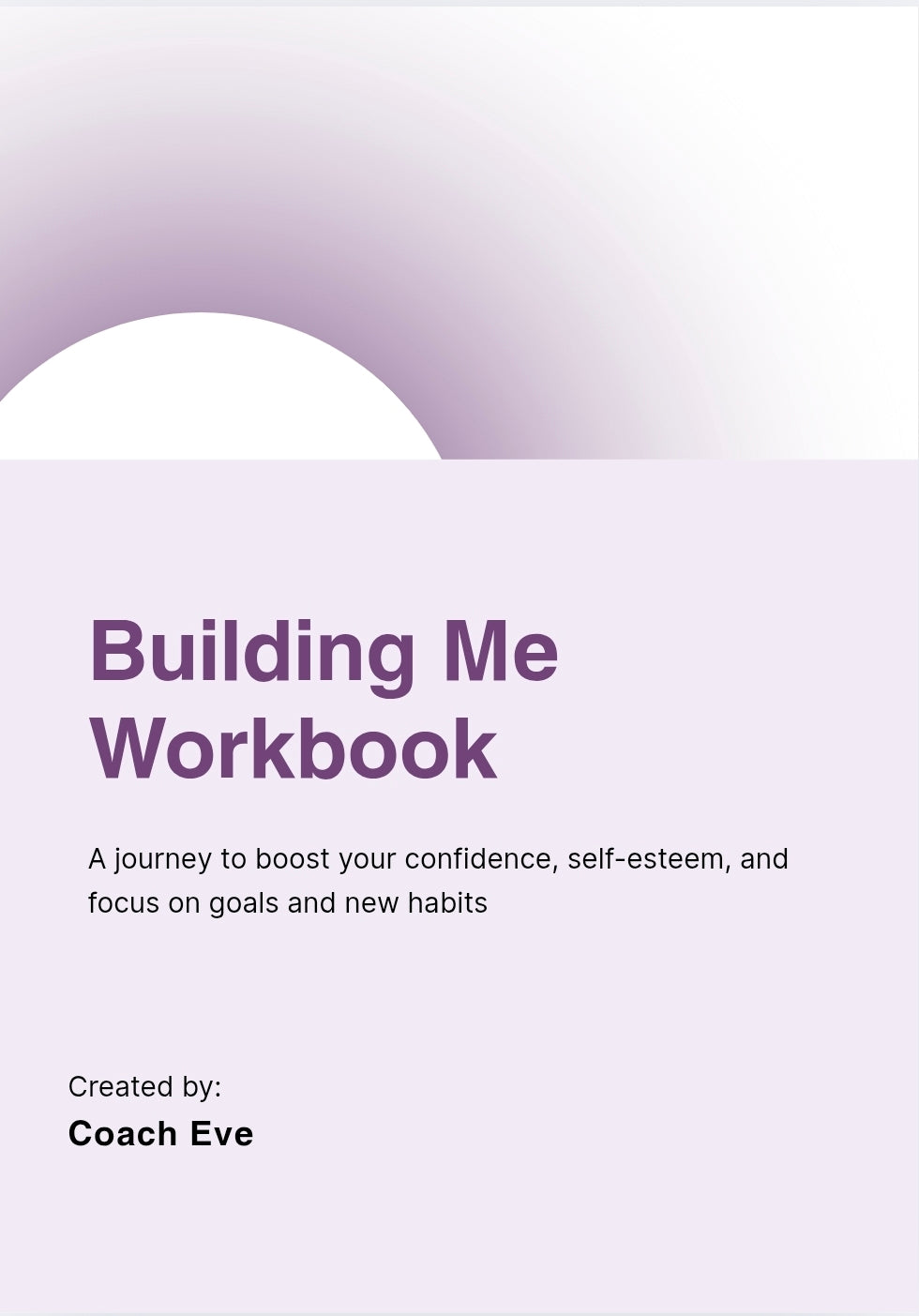 Building Me Workbook