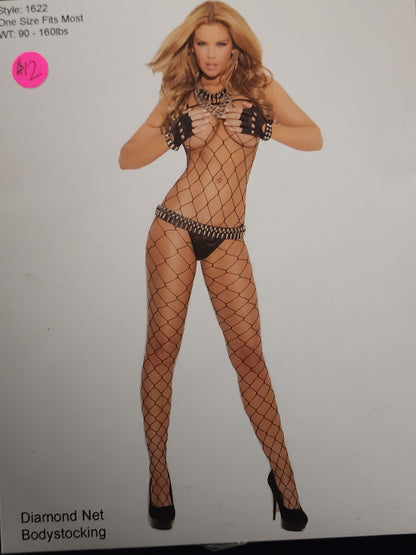 Diamond Net Bodystocking